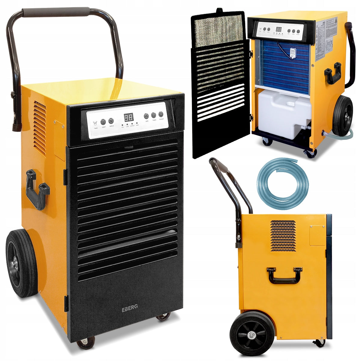 Przemysłowy osuszacz powietrza EPD 50 budowlany pochłaniacz wilgoci 55l/24h(650 W/50 l/24 h/Przemysłowy osuszacz powietrza EPD 50 budowlany pochłaniacz wilgoci 55l/24h)