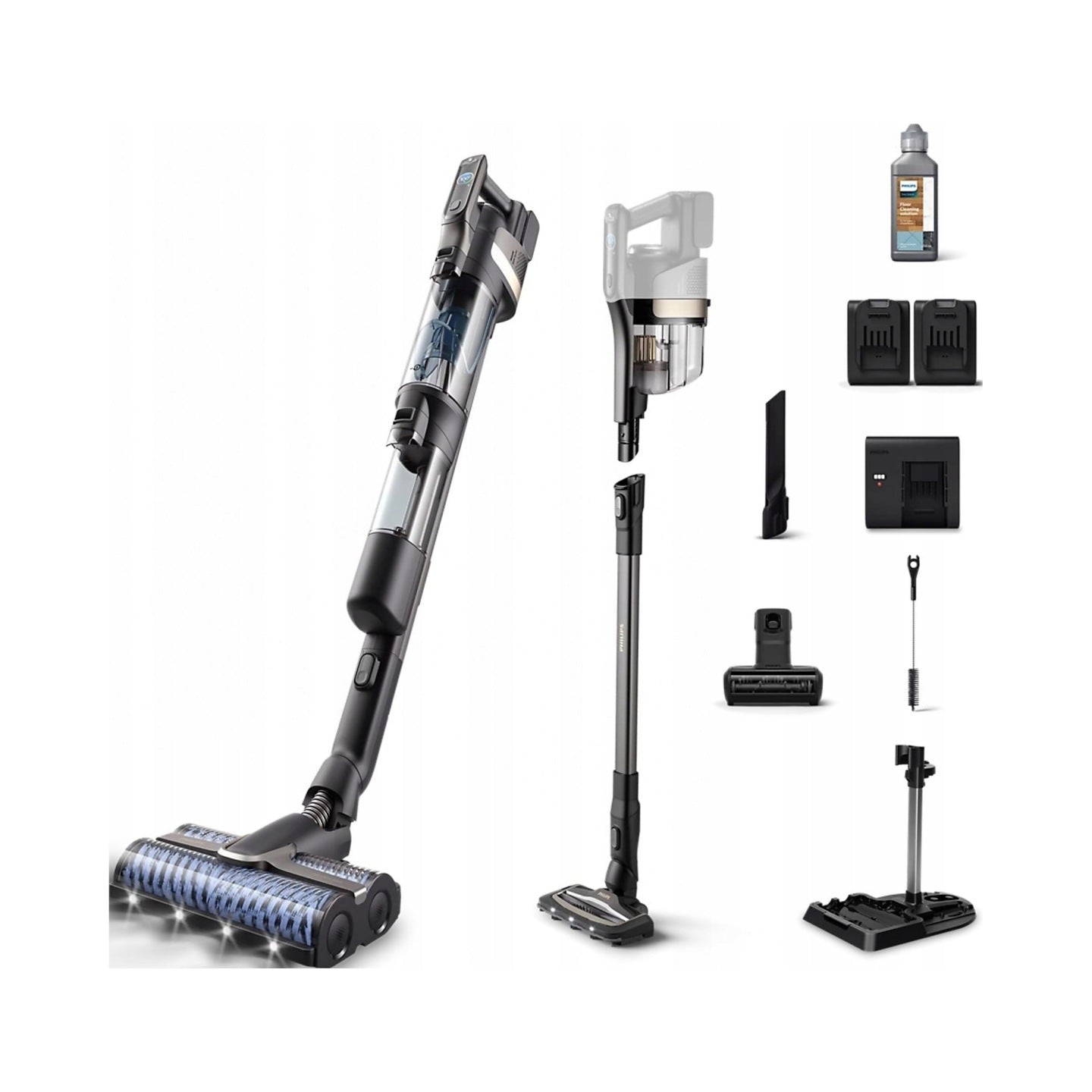 Odkurzacz bezprzewodowy Philips AquaTrio XW9465/11 z aktywnym myciem 2 aku