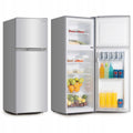 Lodówka z zamrażarką na górze 125cm 132L SmithBrown SFTF-111-SE3 srebrna