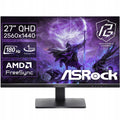 ASRock Monitor Gamingowy LED ASRock 27 Cali Phantom IPS DP QHD HDR 180HZ Głośniki